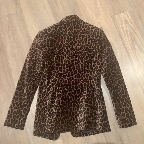 A.L.C. Leopard fitted blazer jacket Size 2 - Picture 4 of 5